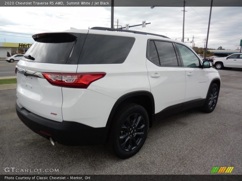 Summit White / Jet Black 2020 Chevrolet Traverse RS AWD