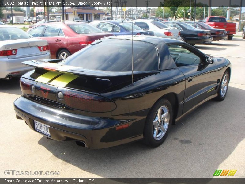 Black / Ebony Black 2002 Pontiac Firebird Trans Am Coupe