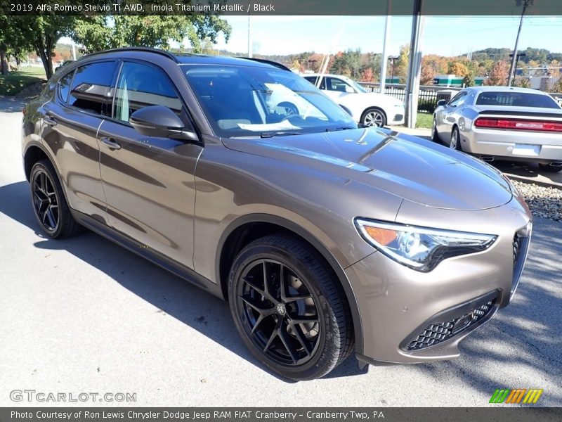 Imola Titanium Metallic / Black 2019 Alfa Romeo Stelvio Ti AWD