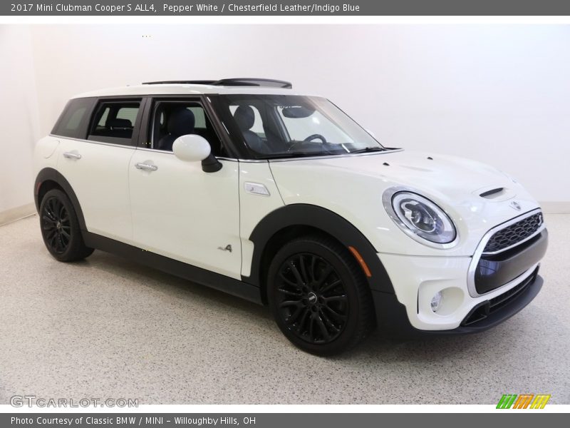 Pepper White / Chesterfield Leather/Indigo Blue 2017 Mini Clubman Cooper S ALL4