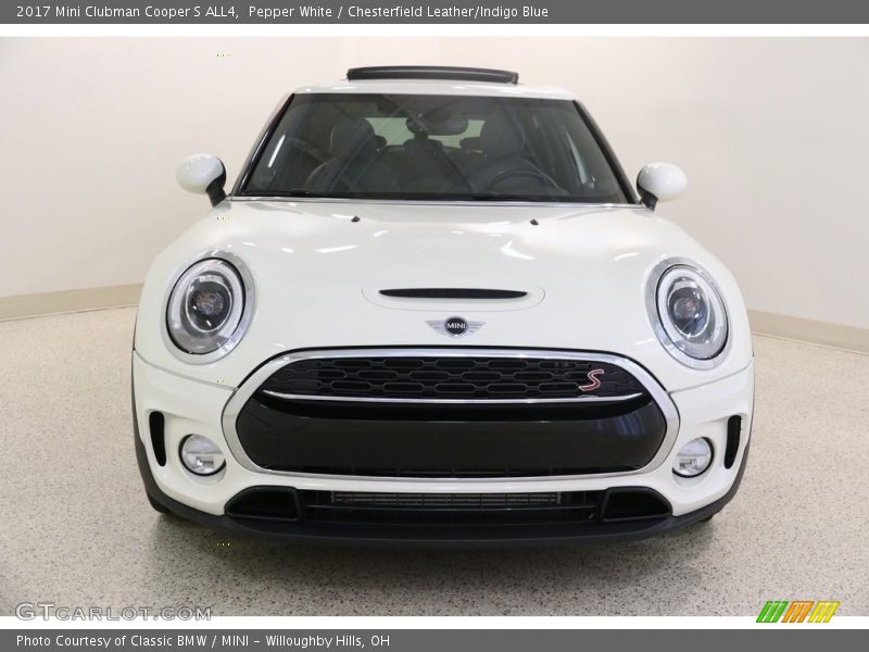 Pepper White / Chesterfield Leather/Indigo Blue 2017 Mini Clubman Cooper S ALL4