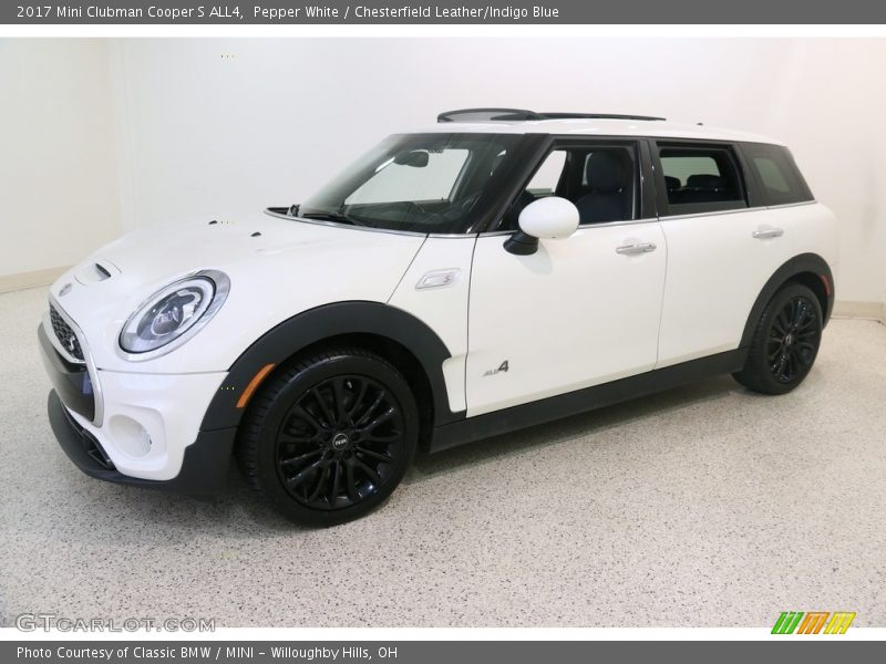 Pepper White / Chesterfield Leather/Indigo Blue 2017 Mini Clubman Cooper S ALL4