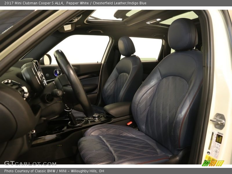 Pepper White / Chesterfield Leather/Indigo Blue 2017 Mini Clubman Cooper S ALL4