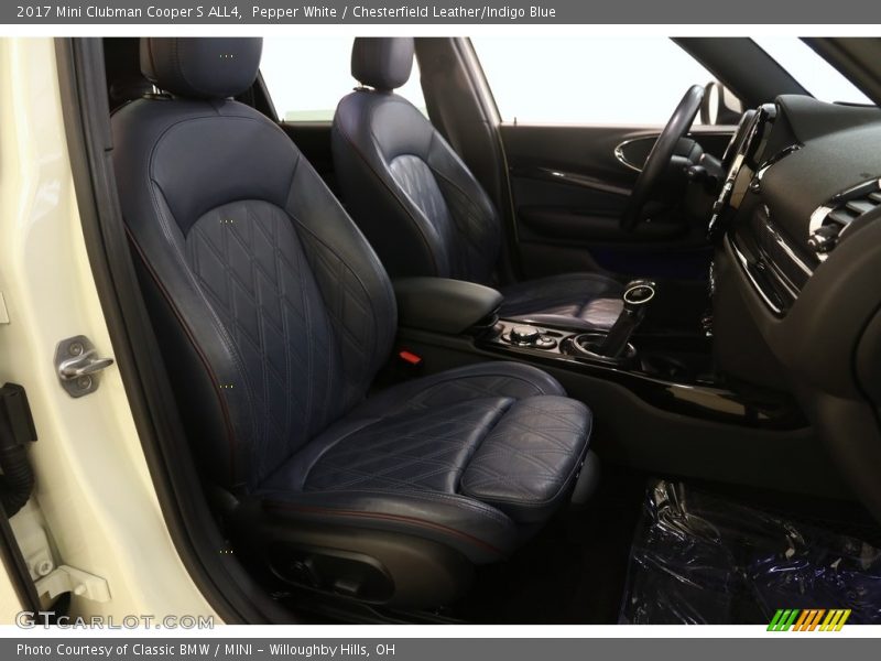 Pepper White / Chesterfield Leather/Indigo Blue 2017 Mini Clubman Cooper S ALL4