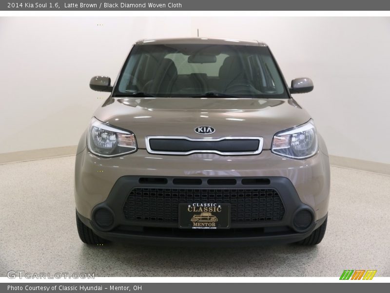 Latte Brown / Black Diamond Woven Cloth 2014 Kia Soul 1.6