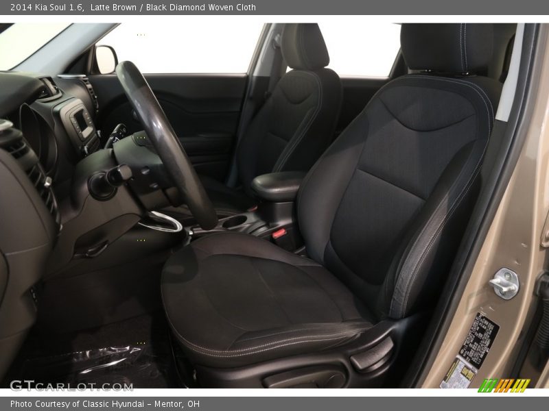 Latte Brown / Black Diamond Woven Cloth 2014 Kia Soul 1.6