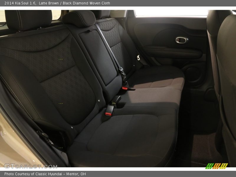 Latte Brown / Black Diamond Woven Cloth 2014 Kia Soul 1.6