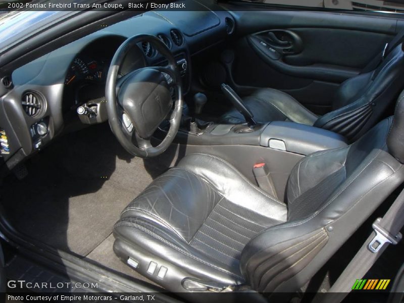 Black / Ebony Black 2002 Pontiac Firebird Trans Am Coupe