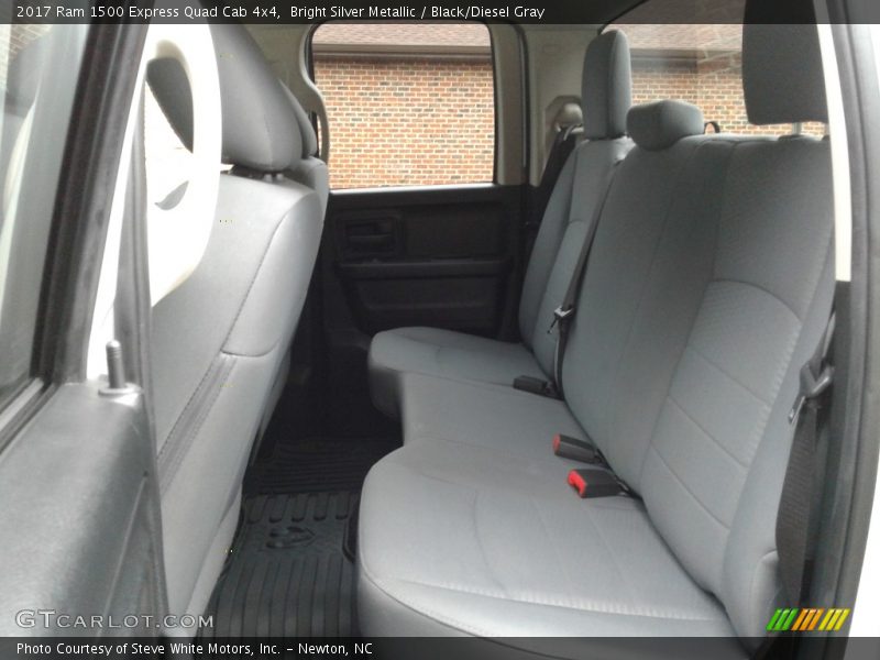 Bright Silver Metallic / Black/Diesel Gray 2017 Ram 1500 Express Quad Cab 4x4