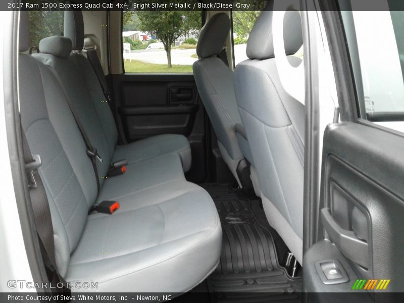 Bright Silver Metallic / Black/Diesel Gray 2017 Ram 1500 Express Quad Cab 4x4