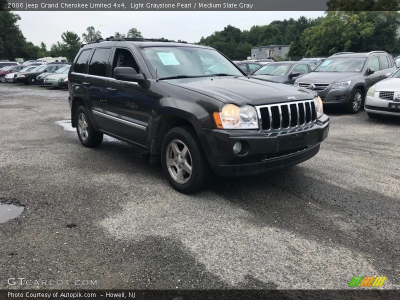 Light Graystone Pearl / Medium Slate Gray 2006 Jeep Grand Cherokee Limited 4x4