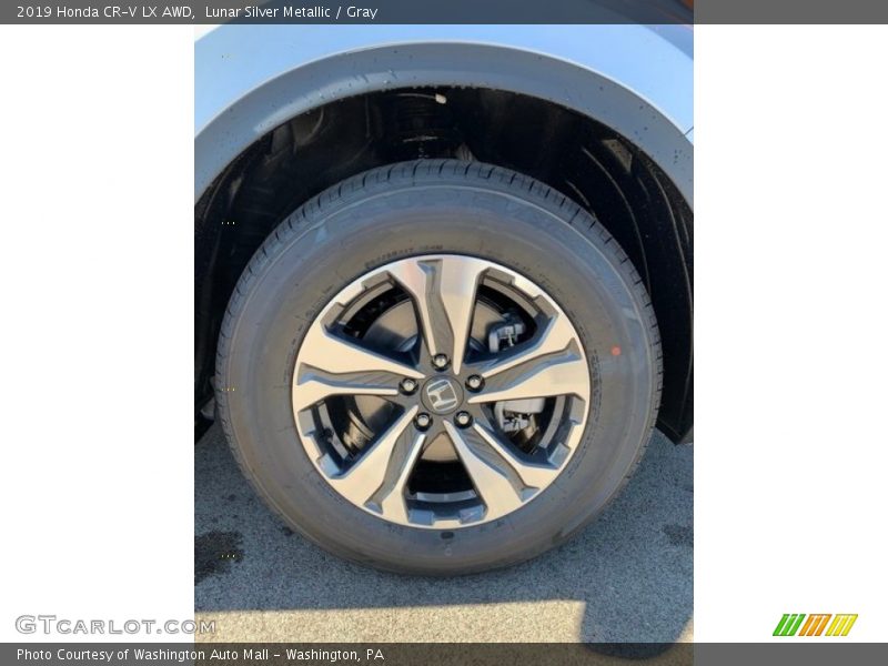 Lunar Silver Metallic / Gray 2019 Honda CR-V LX AWD