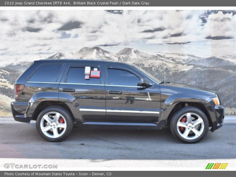 Brilliant Black Crystal Pearl / Dark Slate Gray 2010 Jeep Grand Cherokee SRT8 4x4