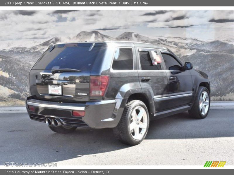 Brilliant Black Crystal Pearl / Dark Slate Gray 2010 Jeep Grand Cherokee SRT8 4x4