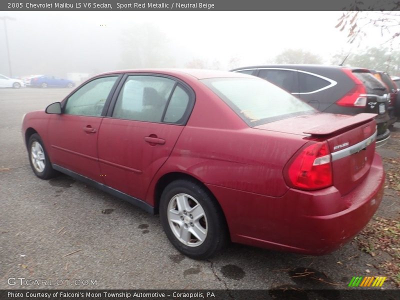 Sport Red Metallic / Neutral Beige 2005 Chevrolet Malibu LS V6 Sedan