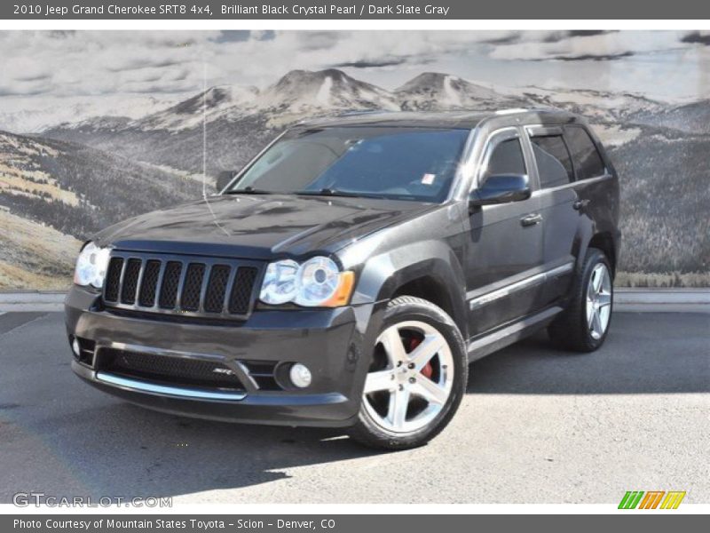 Brilliant Black Crystal Pearl / Dark Slate Gray 2010 Jeep Grand Cherokee SRT8 4x4