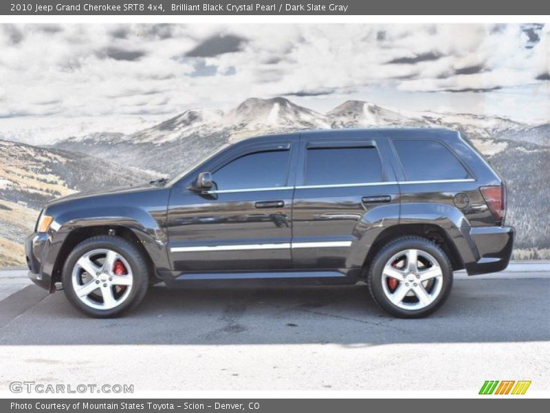 Brilliant Black Crystal Pearl / Dark Slate Gray 2010 Jeep Grand Cherokee SRT8 4x4