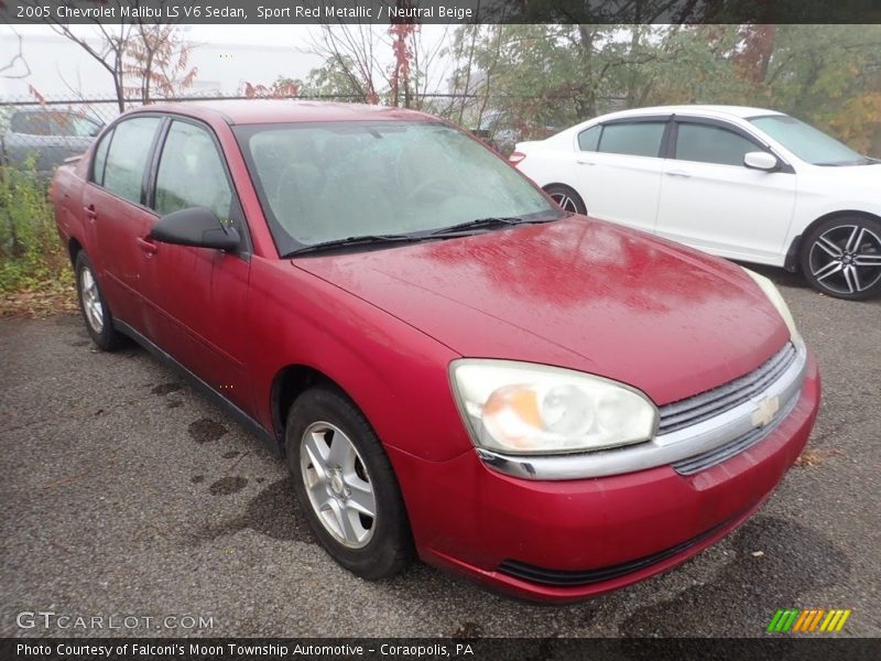 Sport Red Metallic / Neutral Beige 2005 Chevrolet Malibu LS V6 Sedan