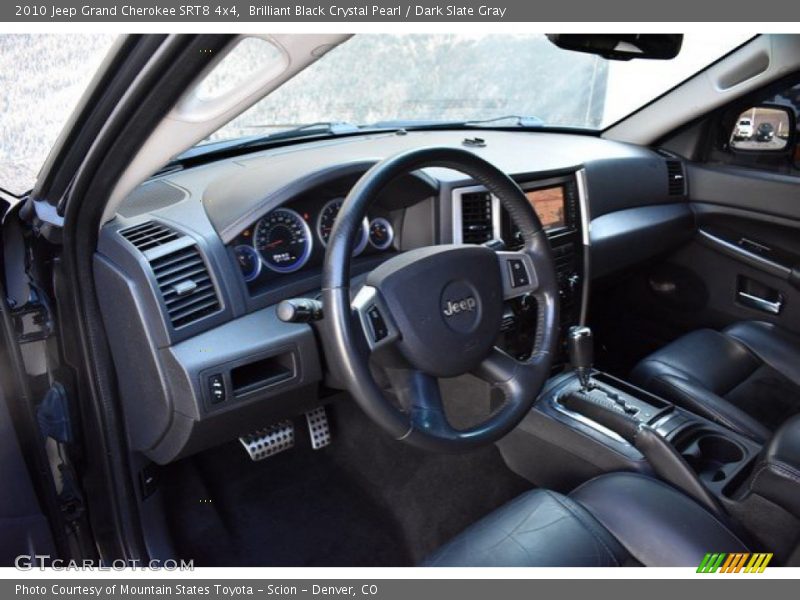 Brilliant Black Crystal Pearl / Dark Slate Gray 2010 Jeep Grand Cherokee SRT8 4x4