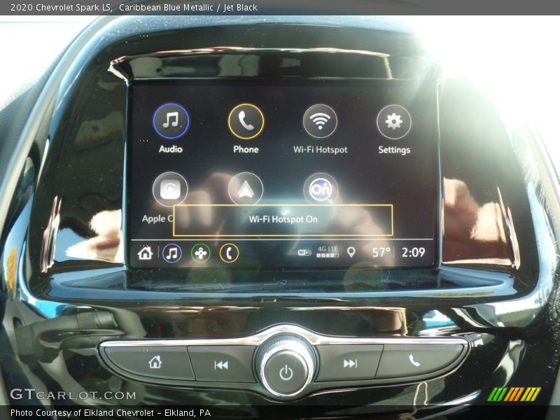 Caribbean Blue Metallic / Jet Black 2020 Chevrolet Spark LS