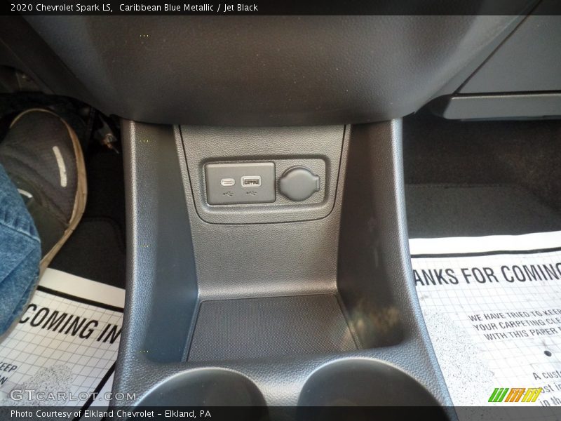 Caribbean Blue Metallic / Jet Black 2020 Chevrolet Spark LS