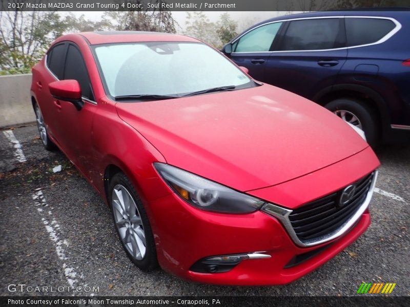 Soul Red Metallic / Parchment 2017 Mazda MAZDA3 Grand Touring 4 Door