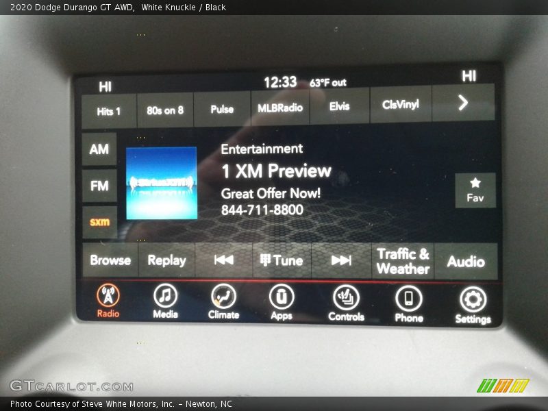 White Knuckle / Black 2020 Dodge Durango GT AWD