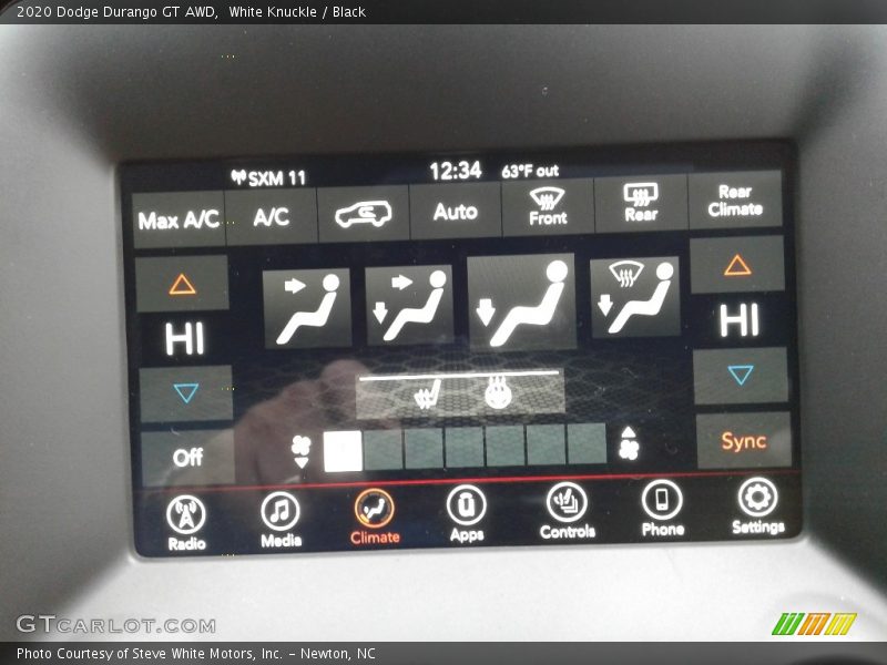 White Knuckle / Black 2020 Dodge Durango GT AWD