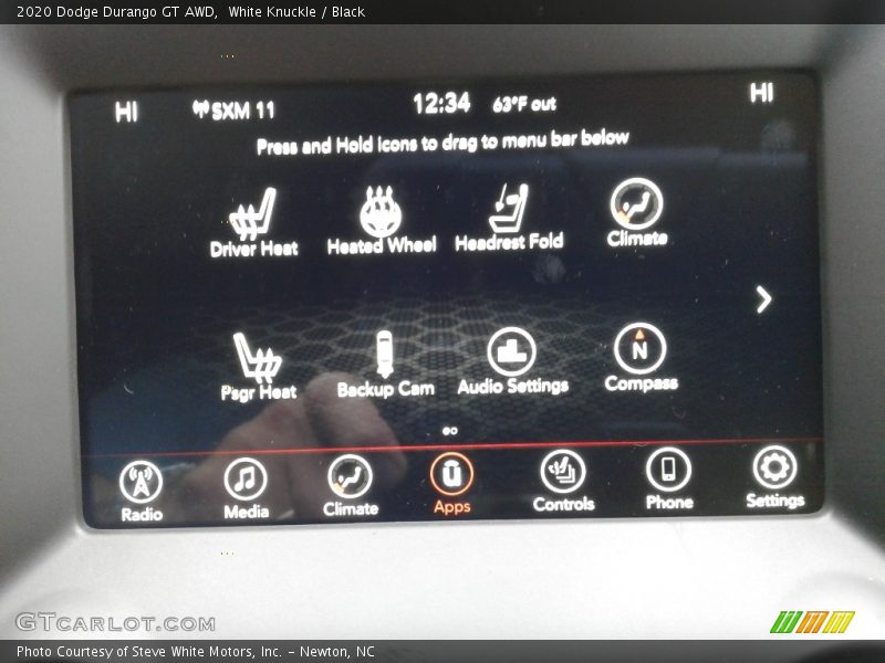 White Knuckle / Black 2020 Dodge Durango GT AWD