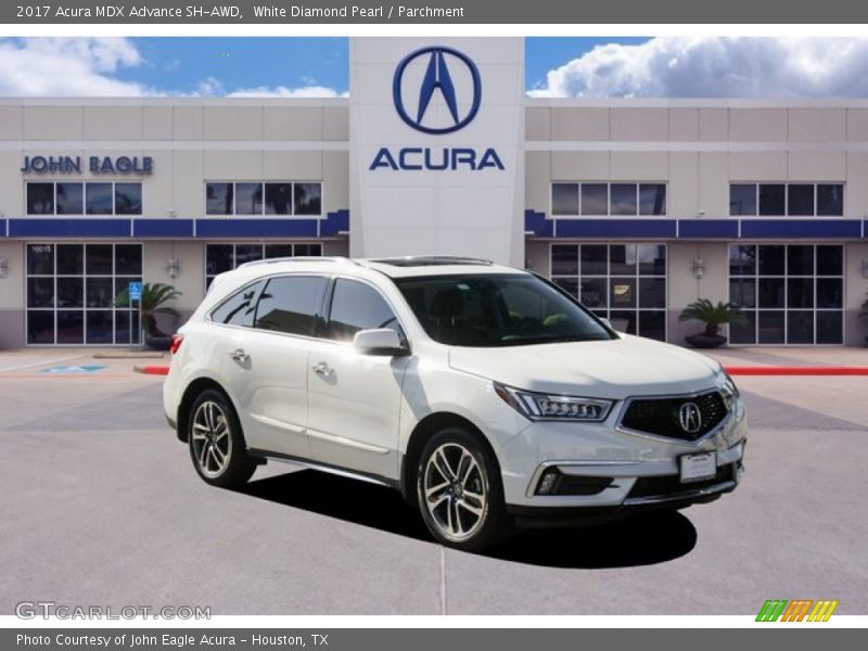 White Diamond Pearl / Parchment 2017 Acura MDX Advance SH-AWD