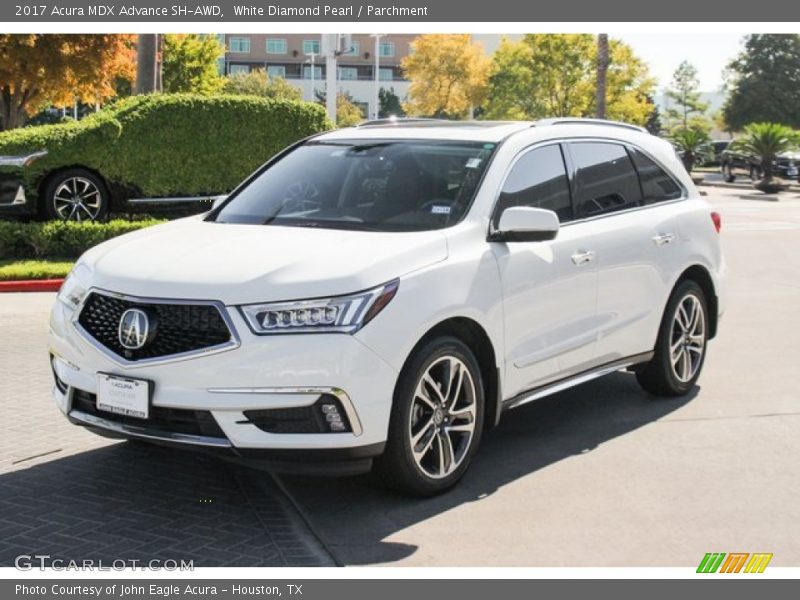 White Diamond Pearl / Parchment 2017 Acura MDX Advance SH-AWD