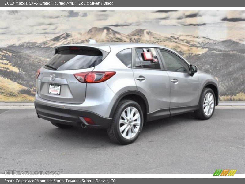 Liquid Silver / Black 2013 Mazda CX-5 Grand Touring AWD