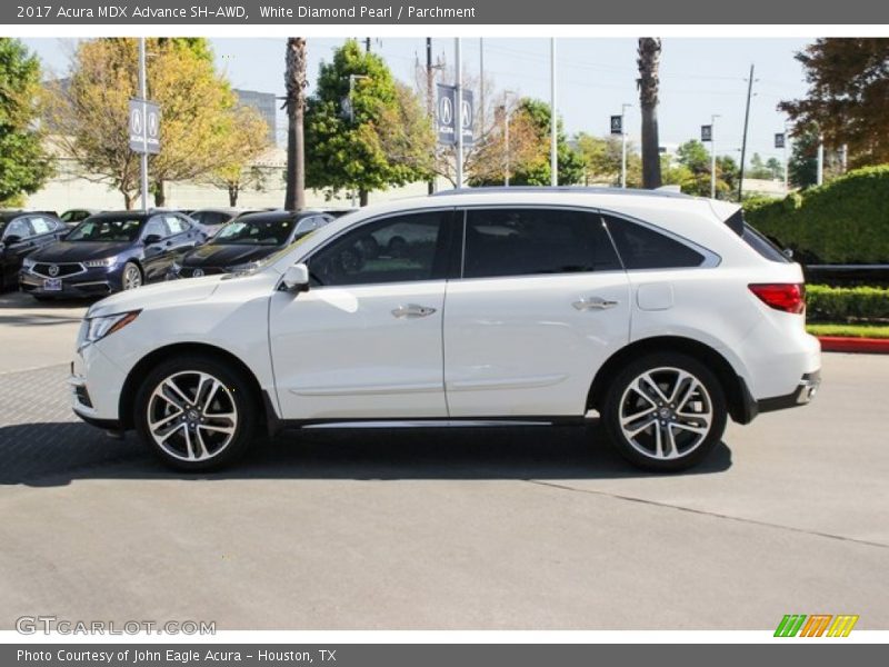 White Diamond Pearl / Parchment 2017 Acura MDX Advance SH-AWD