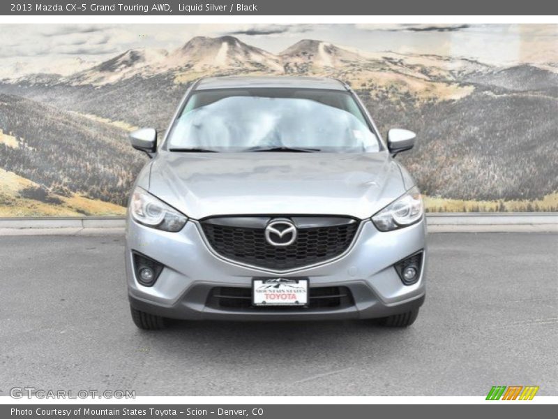 Liquid Silver / Black 2013 Mazda CX-5 Grand Touring AWD