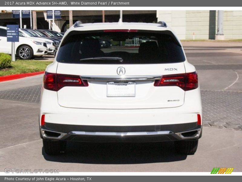 White Diamond Pearl / Parchment 2017 Acura MDX Advance SH-AWD