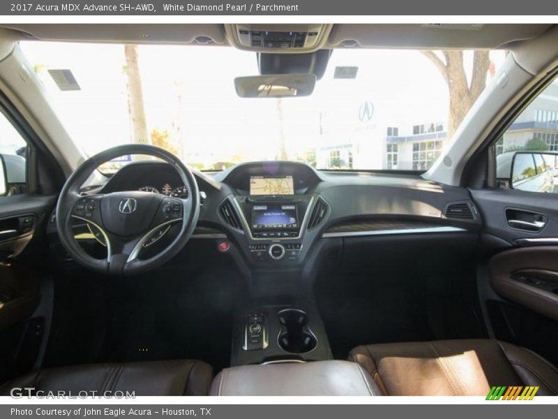 White Diamond Pearl / Parchment 2017 Acura MDX Advance SH-AWD