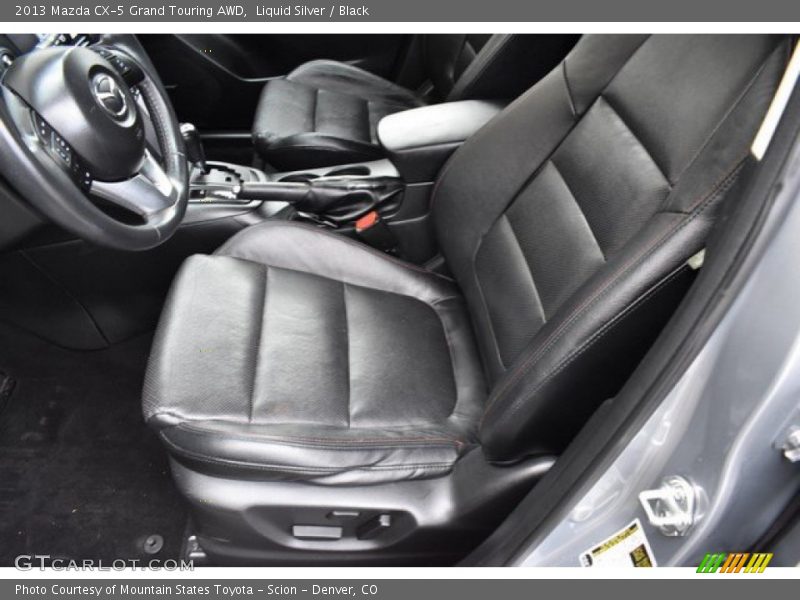 Liquid Silver / Black 2013 Mazda CX-5 Grand Touring AWD