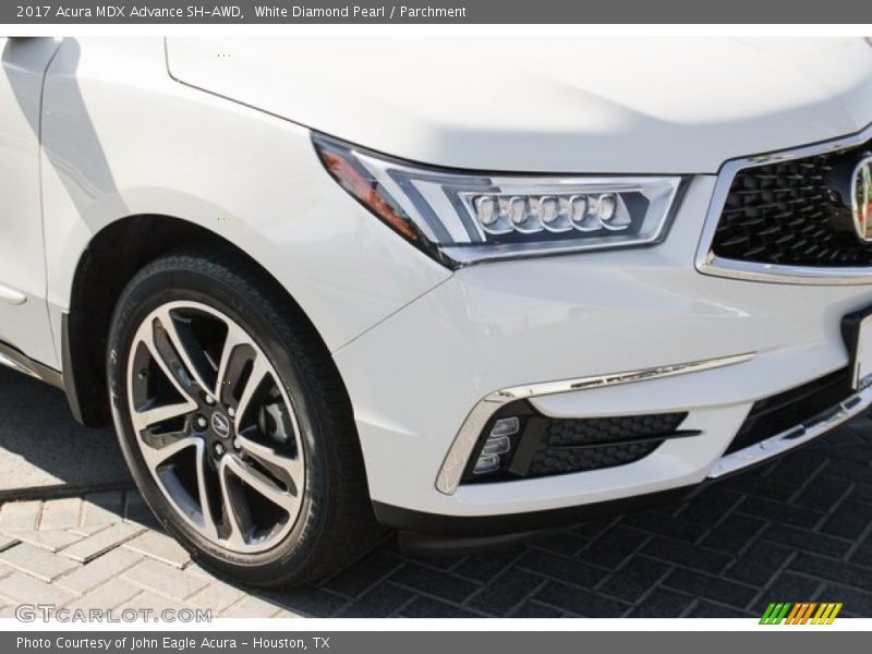 White Diamond Pearl / Parchment 2017 Acura MDX Advance SH-AWD