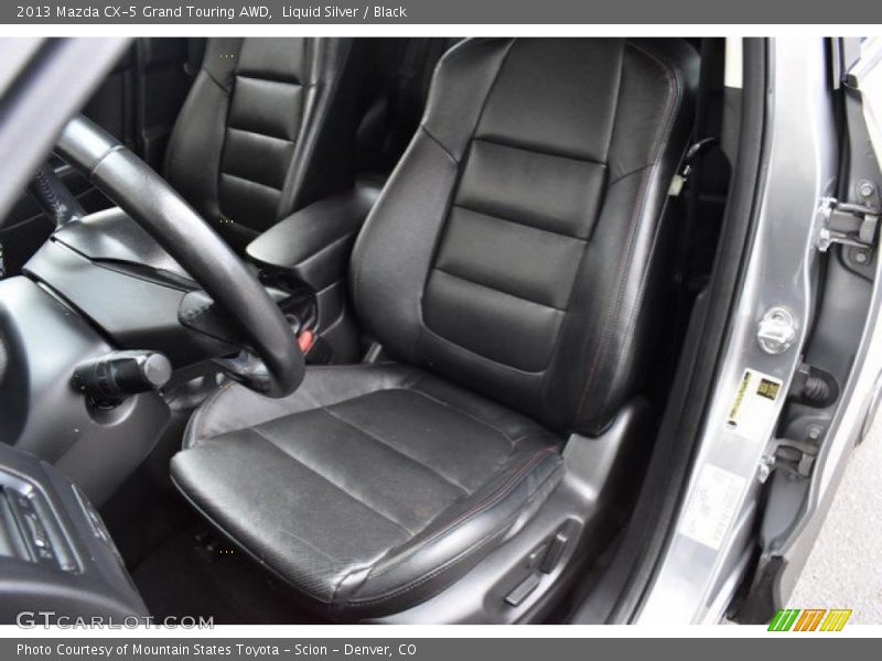 Liquid Silver / Black 2013 Mazda CX-5 Grand Touring AWD