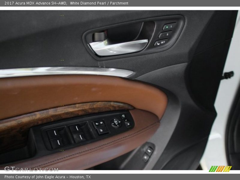 White Diamond Pearl / Parchment 2017 Acura MDX Advance SH-AWD