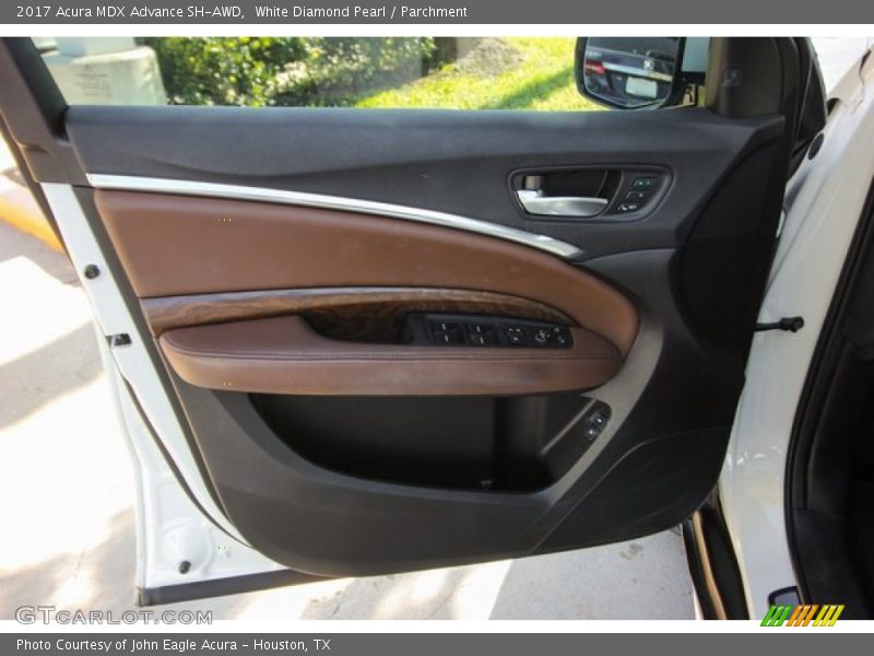 White Diamond Pearl / Parchment 2017 Acura MDX Advance SH-AWD