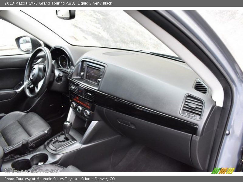 Liquid Silver / Black 2013 Mazda CX-5 Grand Touring AWD