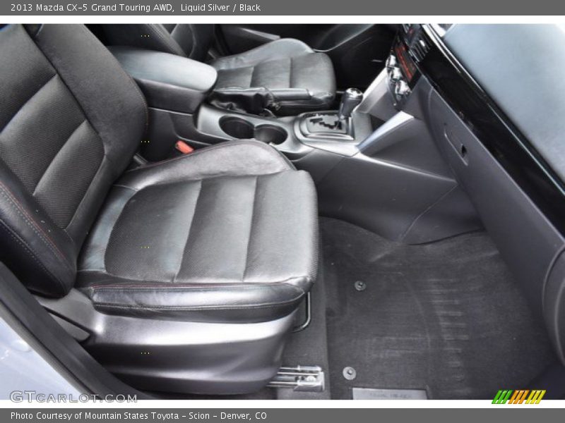 Liquid Silver / Black 2013 Mazda CX-5 Grand Touring AWD