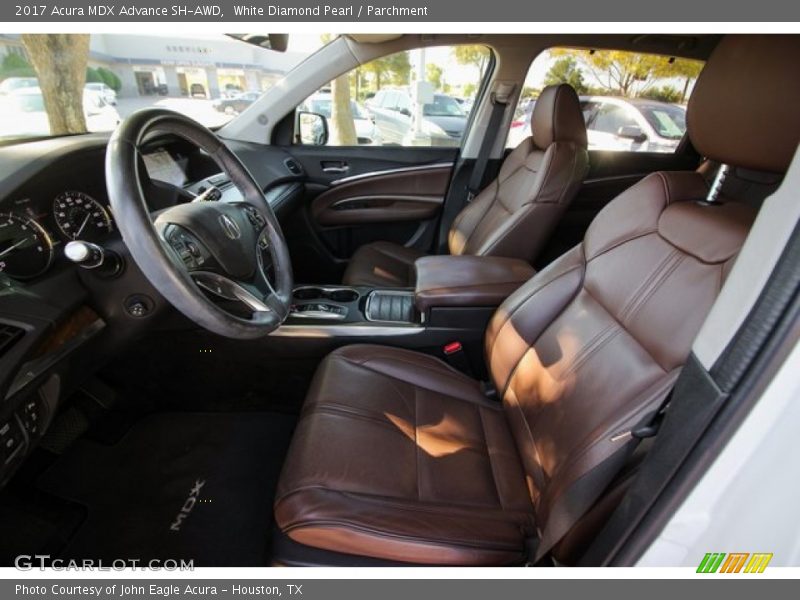 White Diamond Pearl / Parchment 2017 Acura MDX Advance SH-AWD