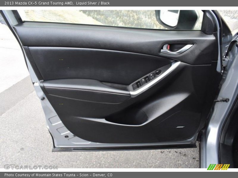 Liquid Silver / Black 2013 Mazda CX-5 Grand Touring AWD