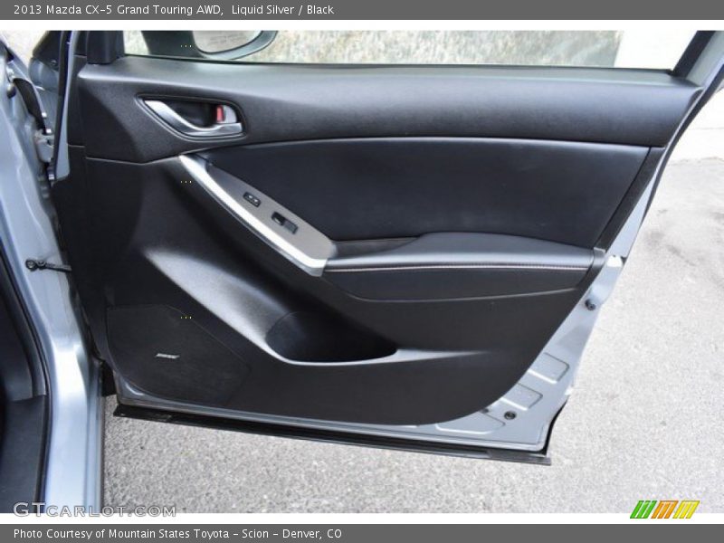 Liquid Silver / Black 2013 Mazda CX-5 Grand Touring AWD