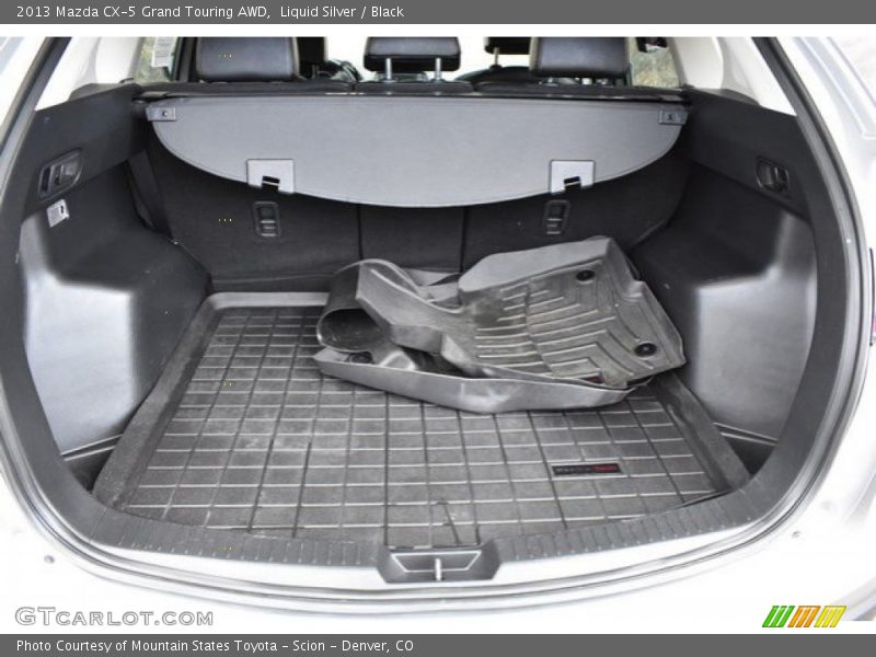 Liquid Silver / Black 2013 Mazda CX-5 Grand Touring AWD