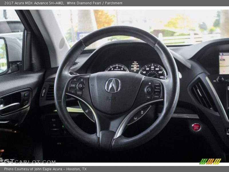 White Diamond Pearl / Parchment 2017 Acura MDX Advance SH-AWD