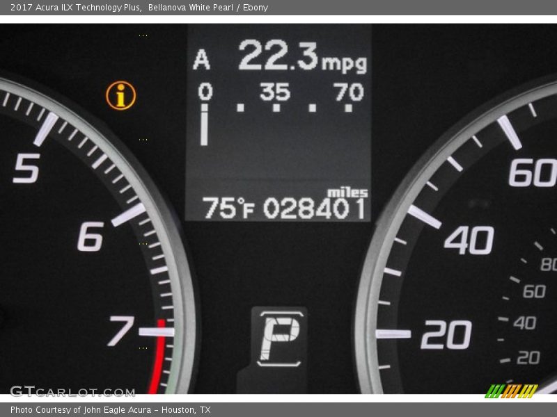 Bellanova White Pearl / Ebony 2017 Acura ILX Technology Plus