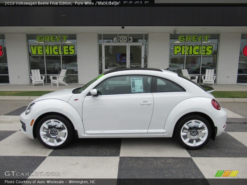 Pure White / Black/Beige 2019 Volkswagen Beetle Final Edition